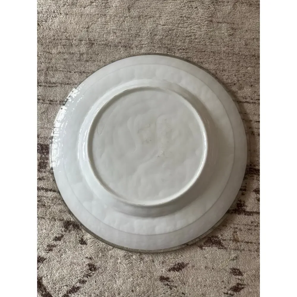 Crate & Barrel Carnivalle Millefiori Fused Glass Plate